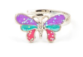 Butterfly Ring (Purple/Blue/Red)