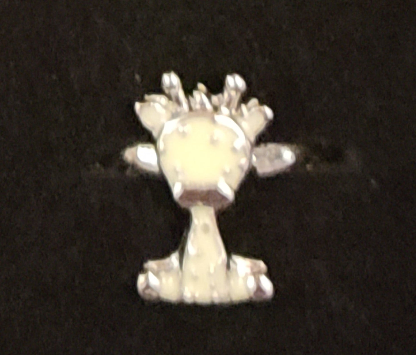Kid's silver giraff ring