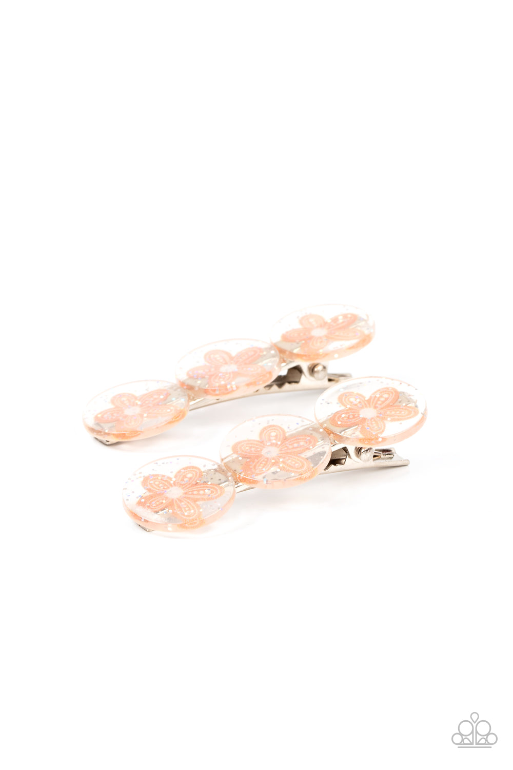 Pamper Me in Posies (Orange) Hair Clip