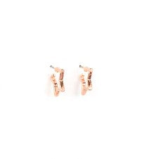 Kid's copper star earrings