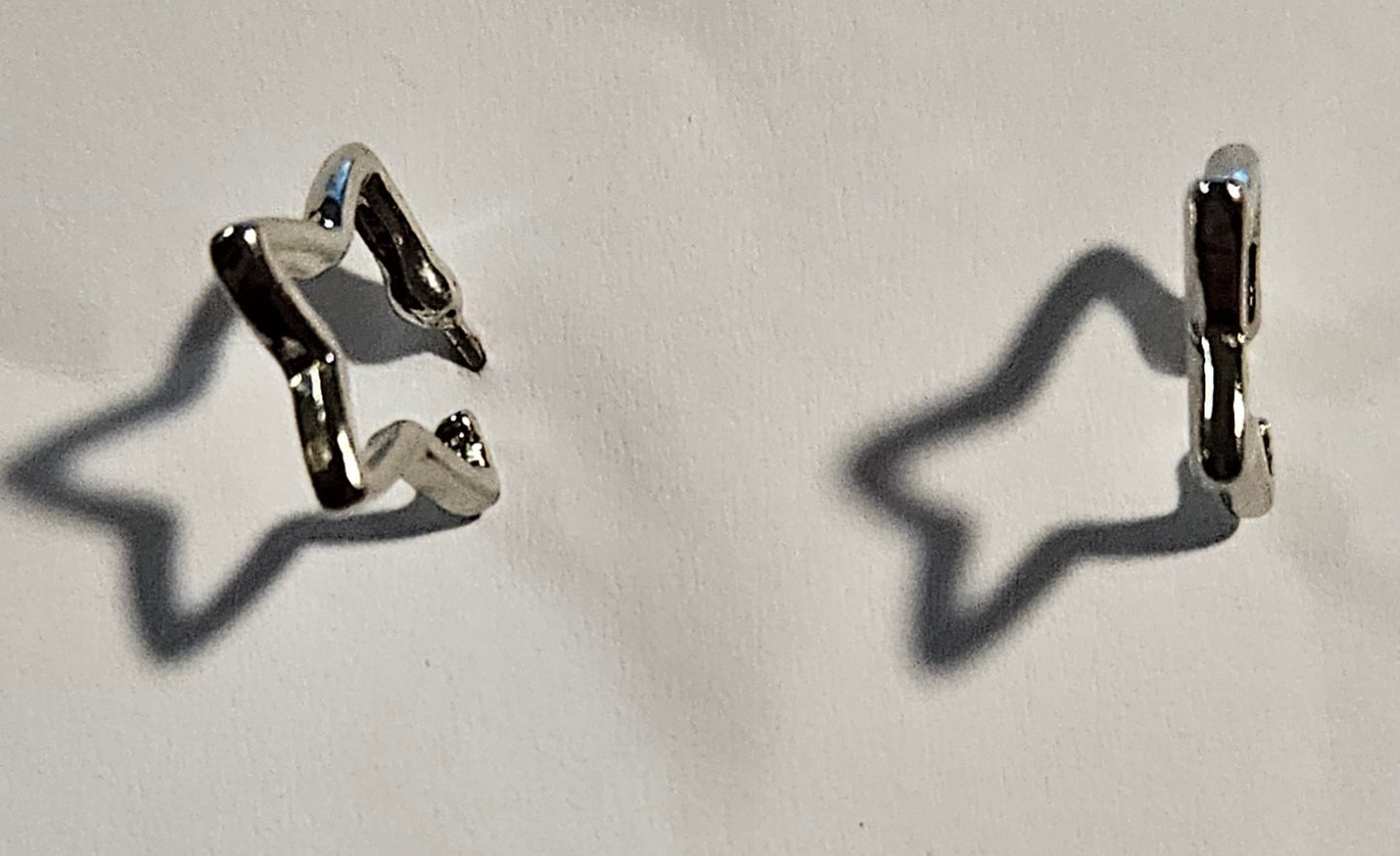 Kid's silver star earrings