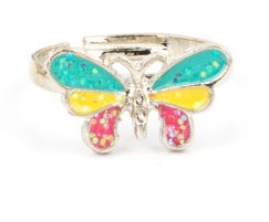 Butterfly Ring (Blue/Yellow/Red)