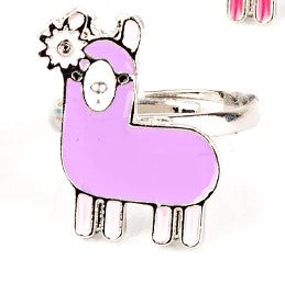 Kid's purple llama ring