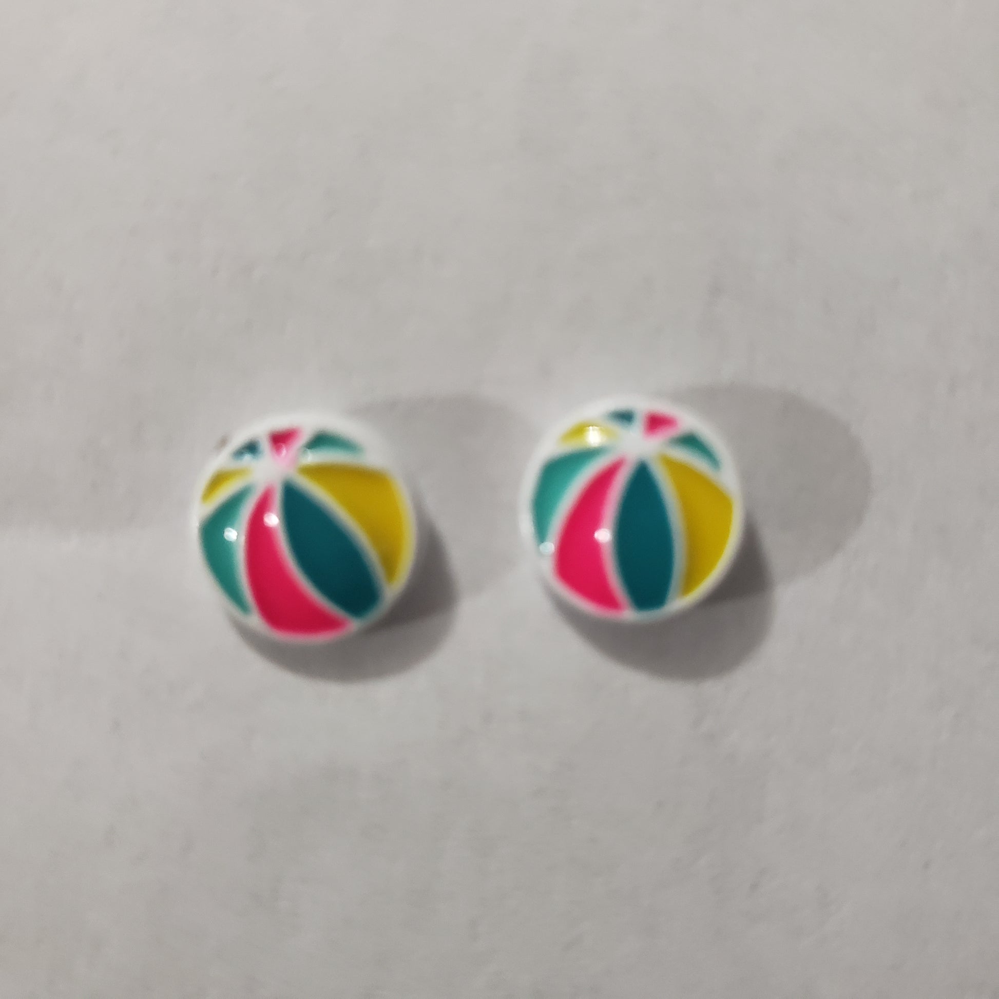 Kid's multi colored sailboat earrings