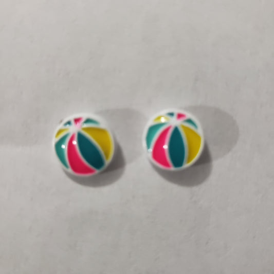 Kid's multi colored sailboat earrings