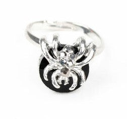 Spider Ring (Black w/hemitite)