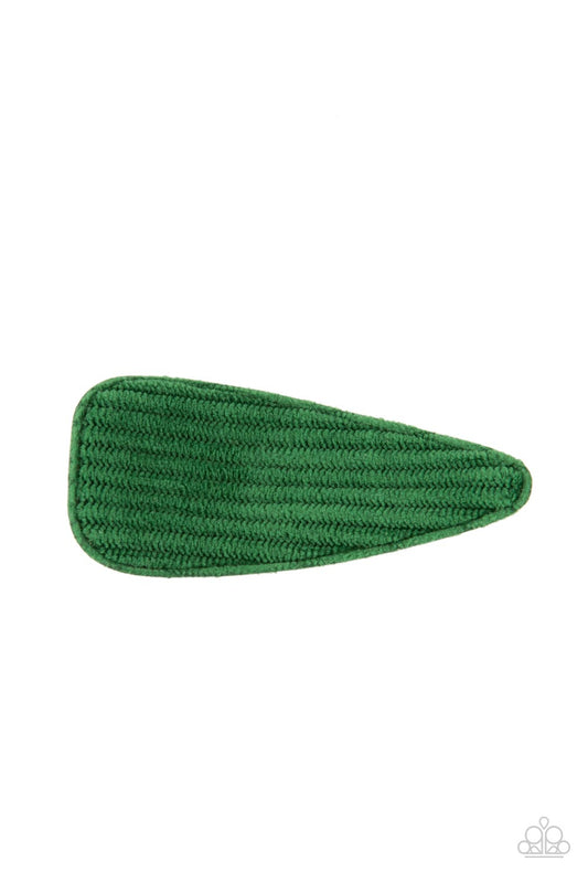 Colorfully Corduroy (Green) Hair Clip
