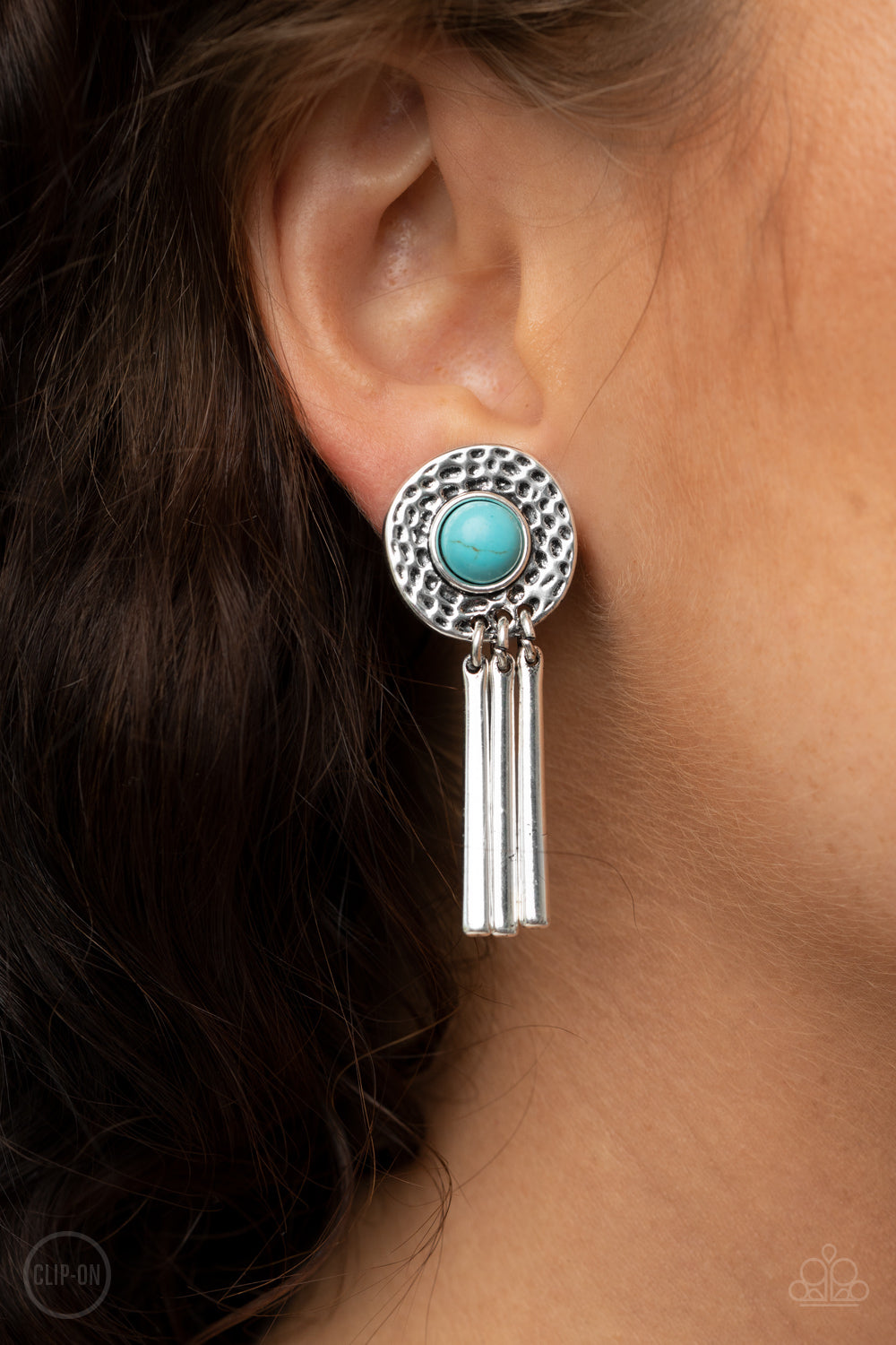 Desert Amulet (Blue) Clip On