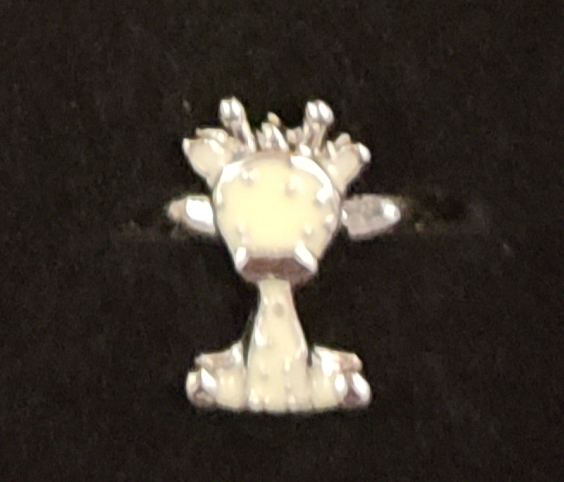 Kid's silver giraff ring